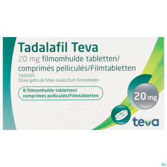 Tadalafil teva comp pell  8 x 20,0mg