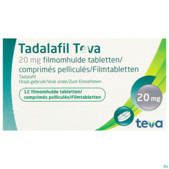 Tadalafil teva comp pell 12 x 20,0mg