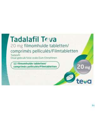 Tadalafil teva comp pell 12 x 20,0mg