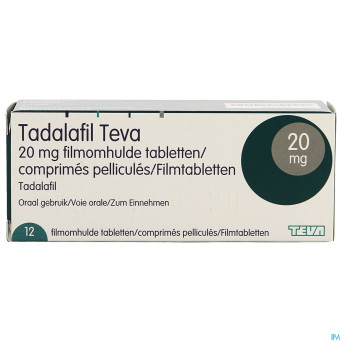 Tadalafil teva comp pell 12 x 20,0mg