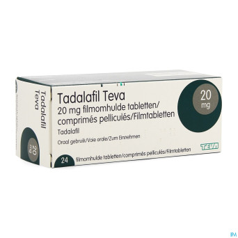 Tadalafil teva comp pell 24 x 20,0mg