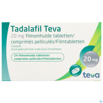 Tadalafil teva comp pell 24 x 20,0mg