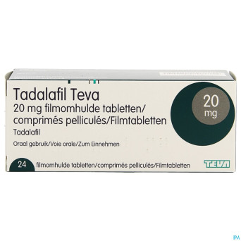 Tadalafil teva comp pell 24 x 20,0mg