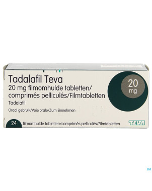 Tadalafil teva comp pell 24 x 20,0mg