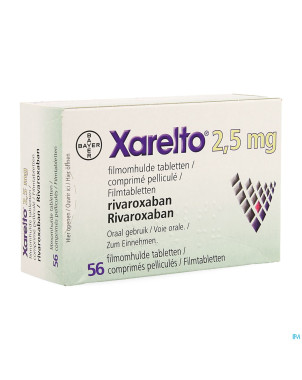 Xarelto 2,5mg comp pell  56 x 2,5mg