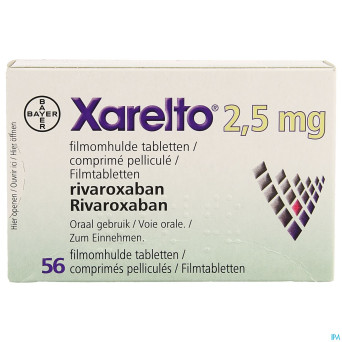 Xarelto 2,5mg comp pell  56 x 2,5mg