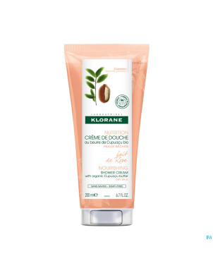 Klorane corps cr douche lait rose    200ml