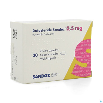 Dutasterid sandoz 0,5mg caps molles 30 x 0,5mg