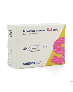 Dutasterid sandoz 0,5mg caps molles 30 x 0,5mg