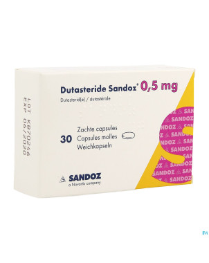 Dutasterid sandoz 0,5mg caps molles 30 x 0,5mg