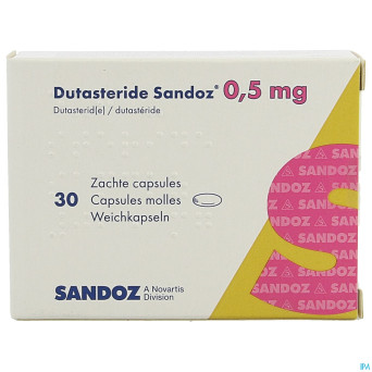 Dutasterid sandoz 0,5mg caps molles 30 x 0,5mg