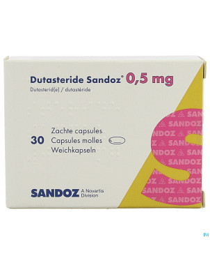 Dutasterid sandoz 0,5mg caps molles 30 x 0,5mg