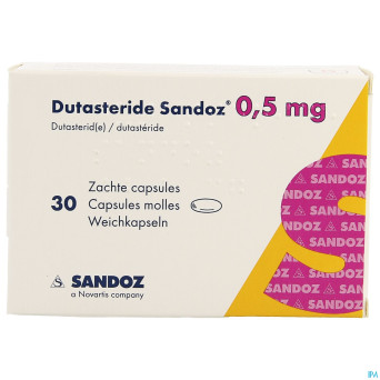 Dutasterid sandoz 0,5mg caps molles 30 x 0,5mg
