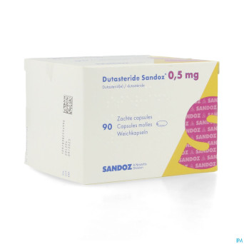 Dutasterid sandoz 0,5mg caps molles 90 x 0,5mg