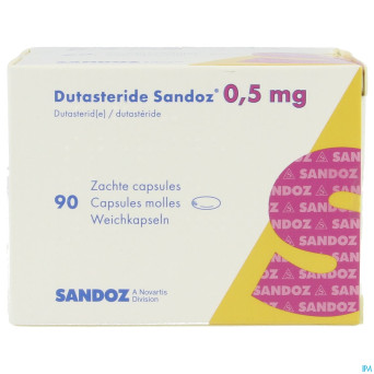Dutasterid sandoz 0,5mg caps molles 90 x 0,5mg
