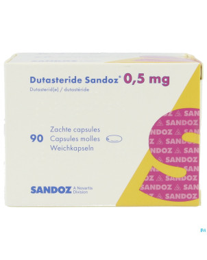Dutasterid sandoz 0,5mg caps molles 90 x 0,5mg