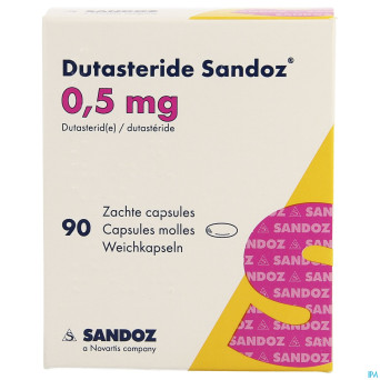 Dutasterid sandoz 0,5mg caps molles 90 x 0,5mg