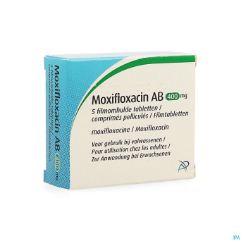 Moxifloxacin ab 400mg comp pell  5 x 400mg
