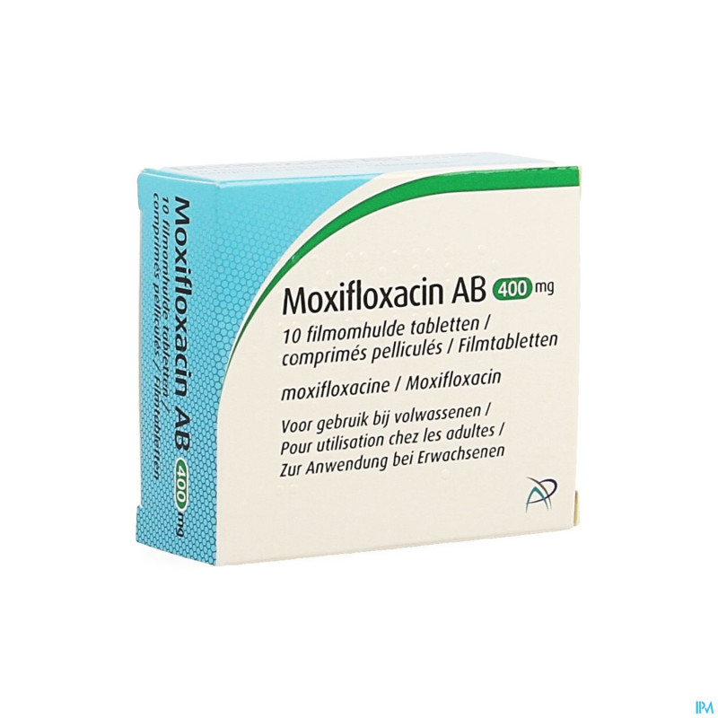 Moxifloxacin ab 400mg comp pell 10 x 400mg