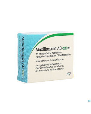 Moxifloxacin ab 400mg comp pell 10 x 400mg