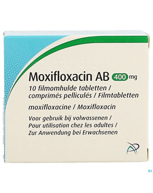 Moxifloxacin ab 400mg comp pell 10 x 400mg