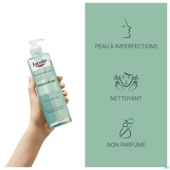 Eucerin dermopure gel nettoyant    400ml