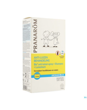Aromapoux bio spray a/poux 30ml+shamp.125ml+peigne