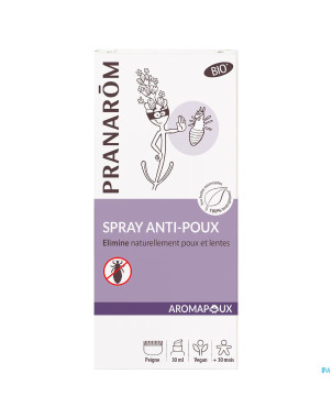 Aromapoux bio spray a/poux 30ml + peigne