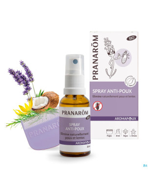 Aromapoux bio spray a/poux 30ml + peigne