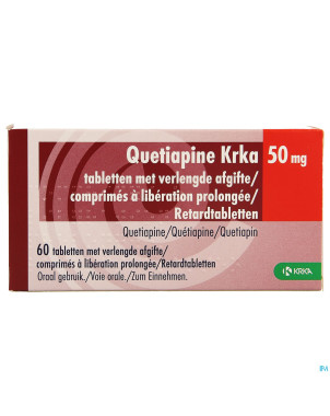 Quetiapine krka  50mg lib.prolongee comp  60