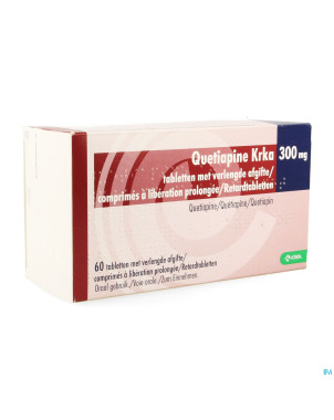 Quetiapine krka 300mg lib.prolongee comp  60