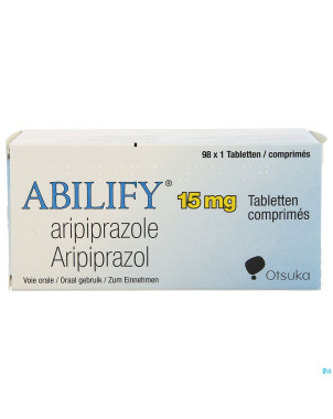 Abilify 15 mg pi pharma comp 98 x 15mg pip