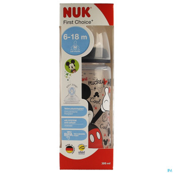 Nuk biberon mickey    300ml 6-18m