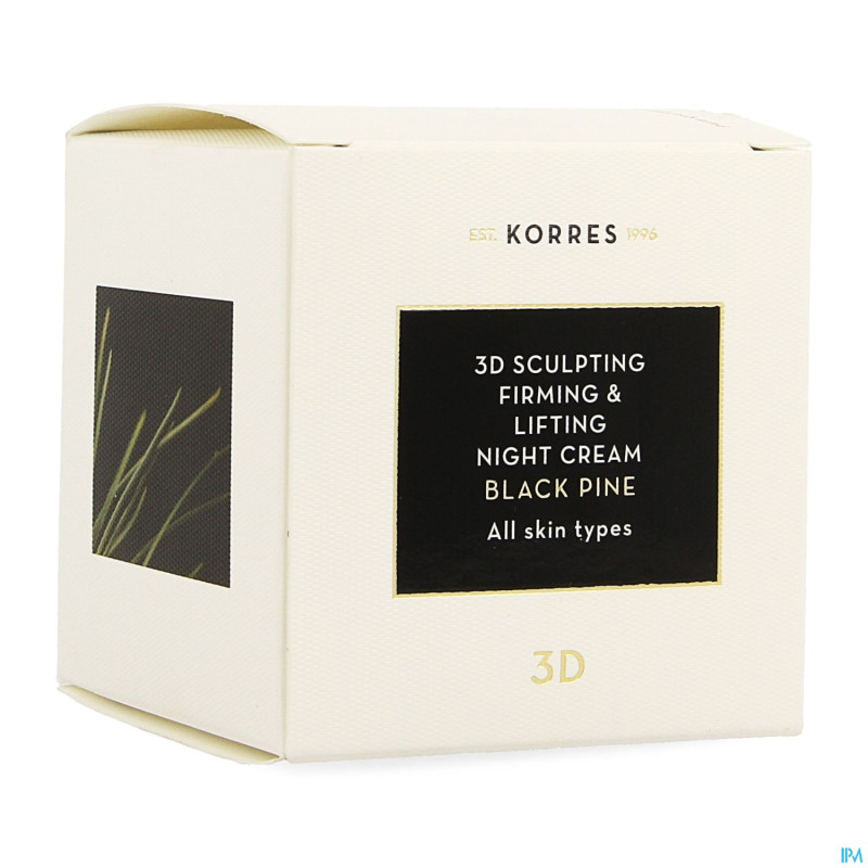 Korres kf pin noir 3d creme nuit    40ml