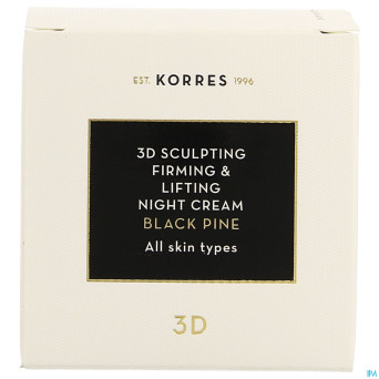 Korres kf pin noir 3d creme nuit    40ml