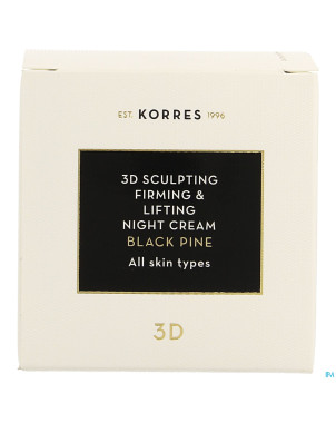 Korres kf pin noir 3d creme nuit    40ml