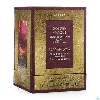 Korres kf elixir gouden krokus saffron    30ml