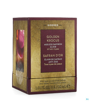 Korres kf elixir gouden krokus saffron    30ml