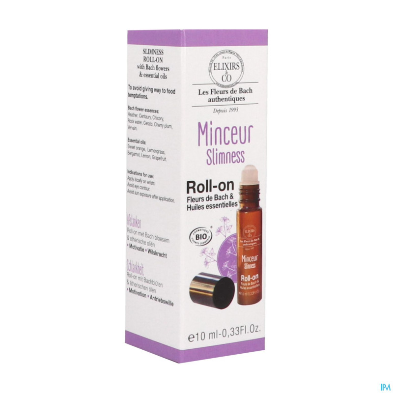 Elixirs fleurs bach bio roll on minceur 10ml