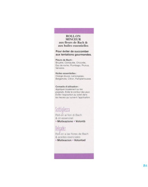 Elixirs fleurs bach bio roll on minceur 10ml