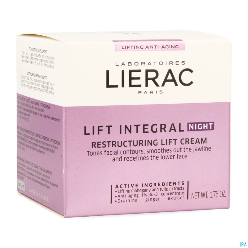 Lierac lift integral creme affinant nuit pot  50ml
