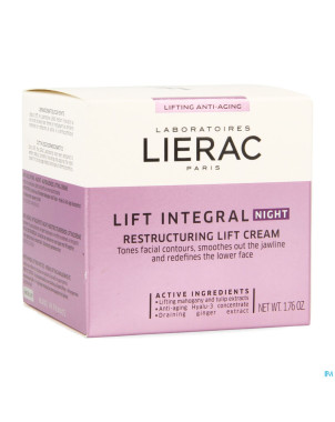 Lierac lift integral creme affinant nuit pot  50ml