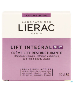 Lierac lift integral creme affinant nuit pot  50ml