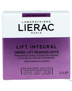 Lierac lift integral creme remodelante   pot  50ml