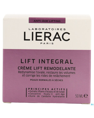 Lierac lift integral creme remodelante   pot  50ml