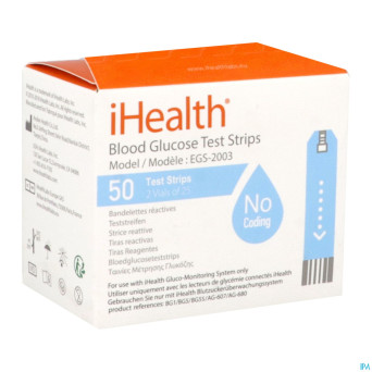 Ihealth codeless glucose test strip 0,7mcl    2x25