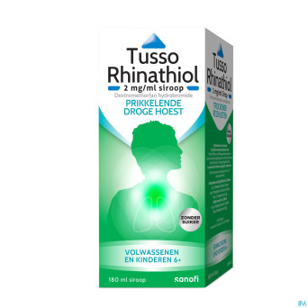 Tusso rhinathiol 2mg/ml sirop ad s/sucre 180ml