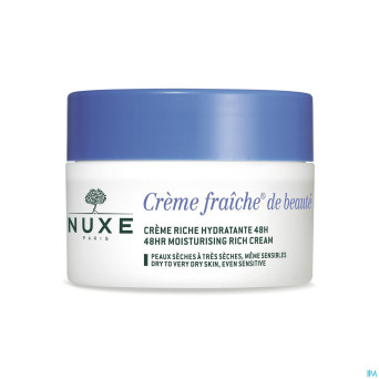 Nuxe creme fraiche cr riche hydra 48h    pot  50ml