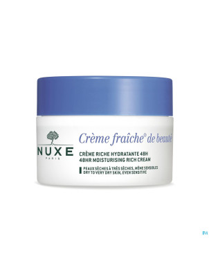 Nuxe creme fraiche cr riche hydra 48h    pot  50ml