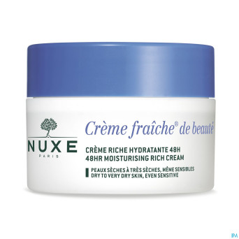 Nuxe creme fraiche cr riche hydra 48h    pot  50ml